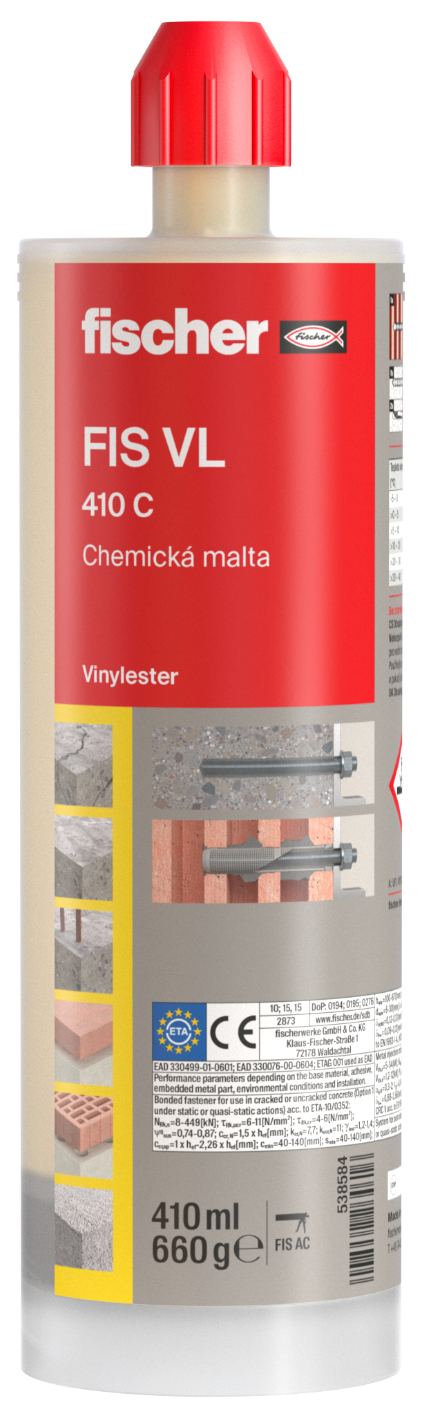 Chemická kotva VL 410 ml 538584