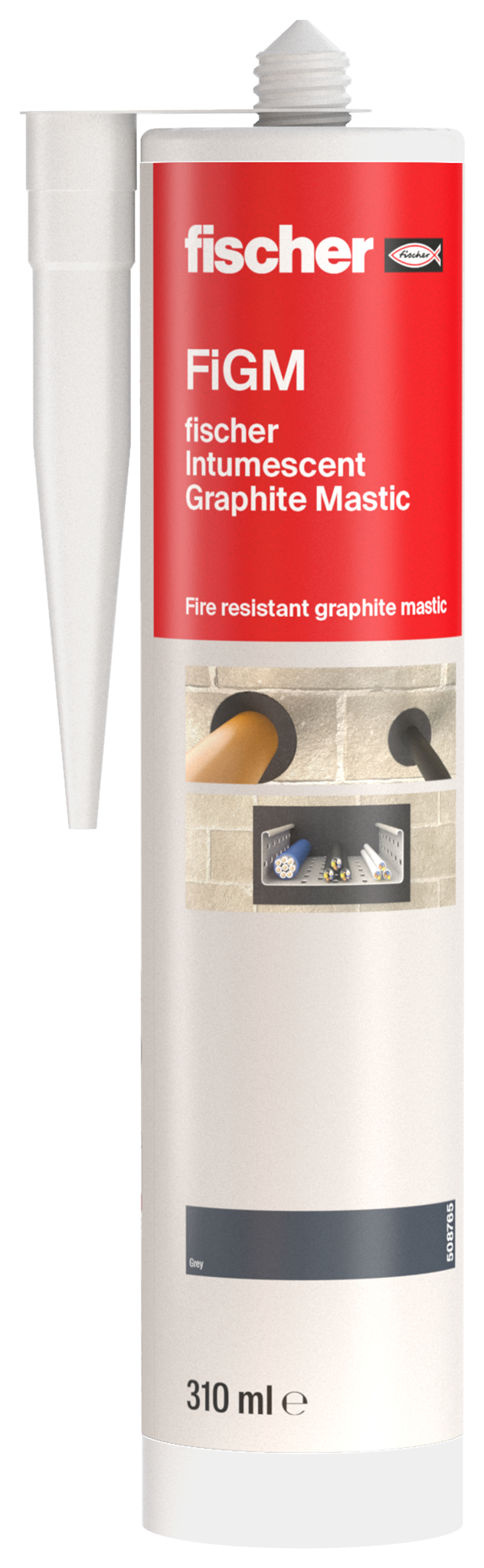 Fischer Protipožární grafitový tmel FiGM 310 ml