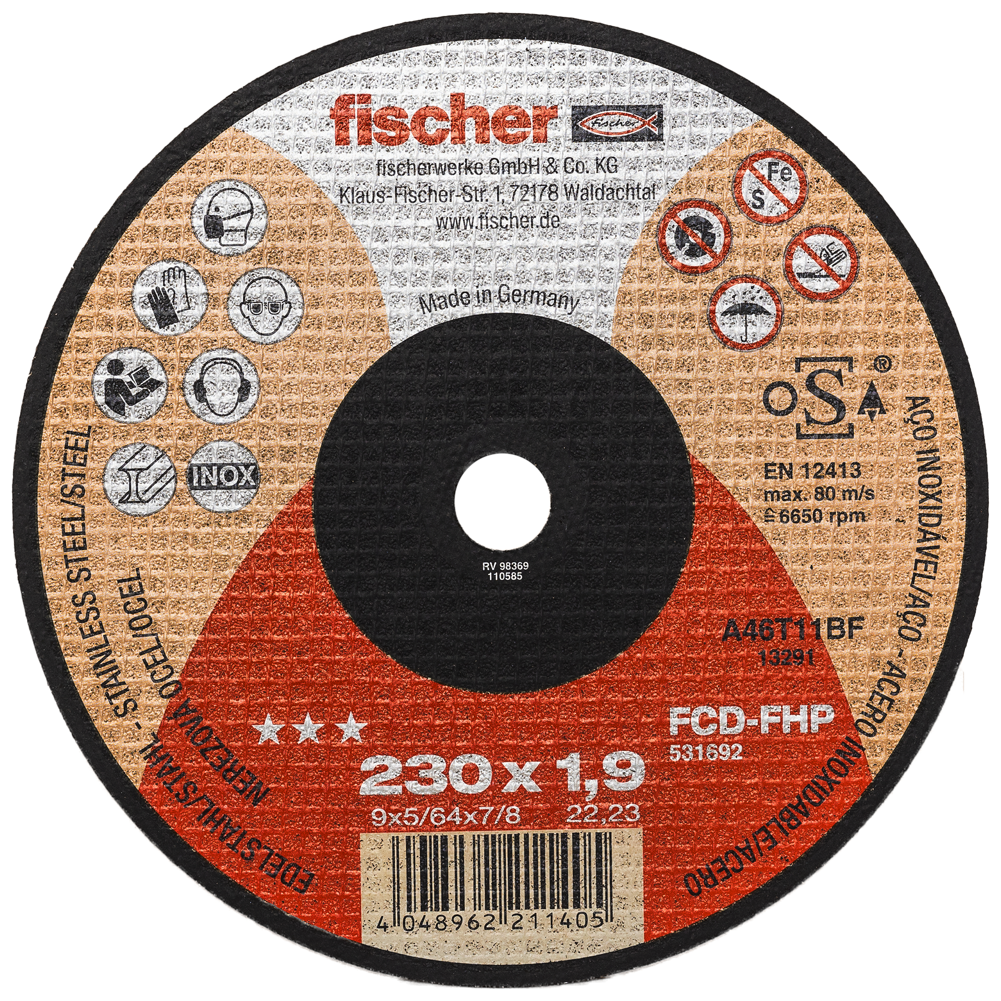 Kotouč řezný 230x1,9 FCD-FHP Fischer