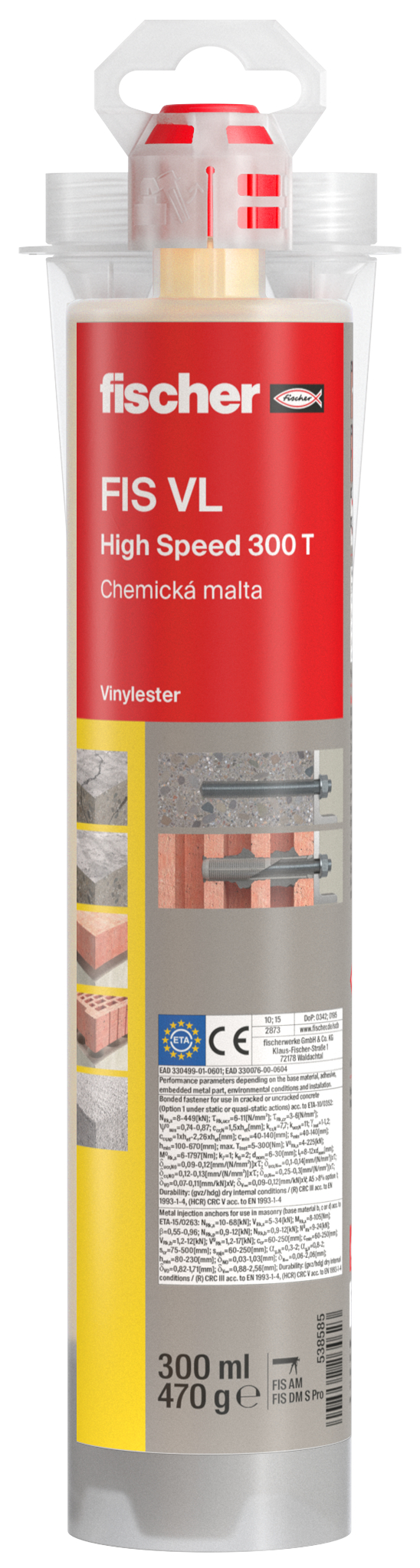 Chemická kotva VL 300 zimní 538585