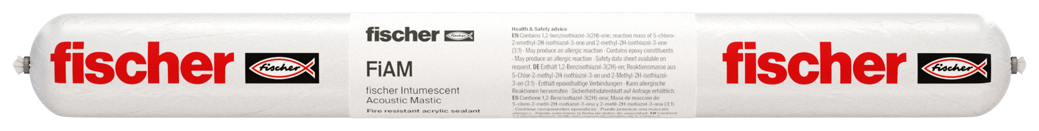 Fischer Protipožární akrylový tmel FiAM 600 ml Fóliové balení