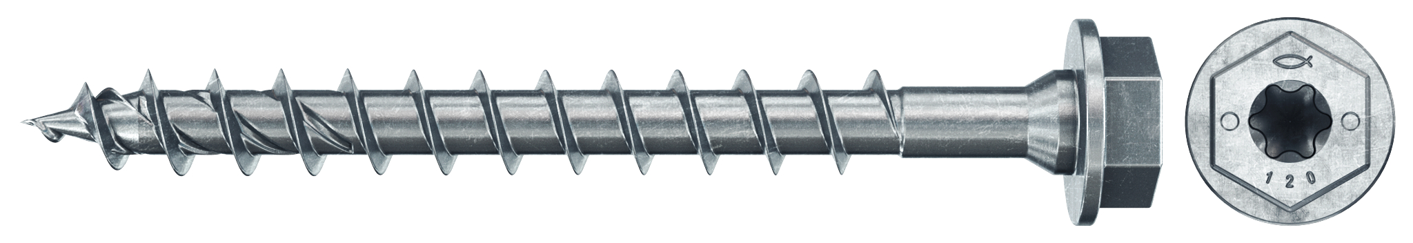 Vrut PowerFast FPF II HWTF 12x140 BZn bal.25ks