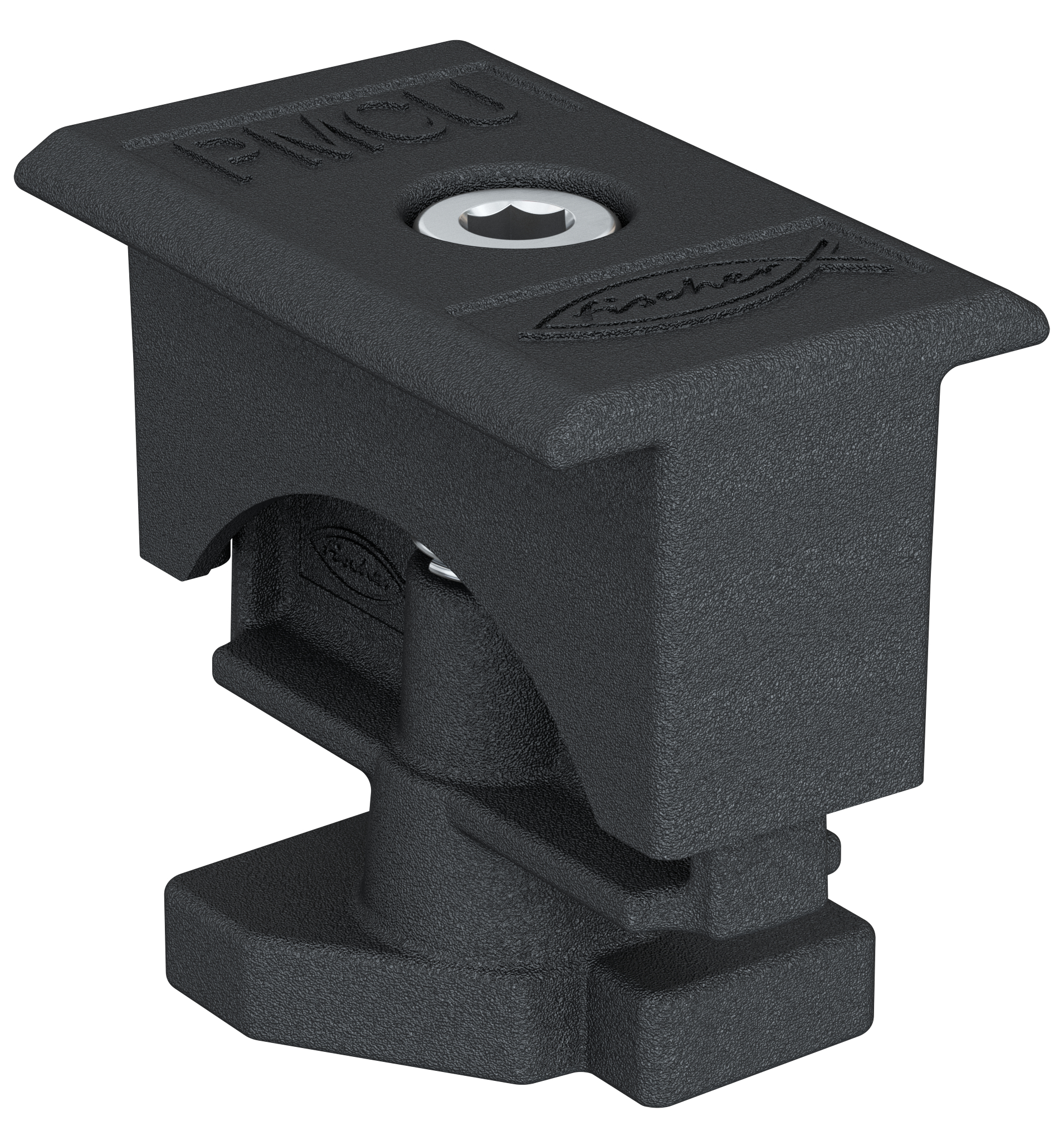 Úchyt PMCU 30-50 BL univerzální středová upínka ČERNÁ